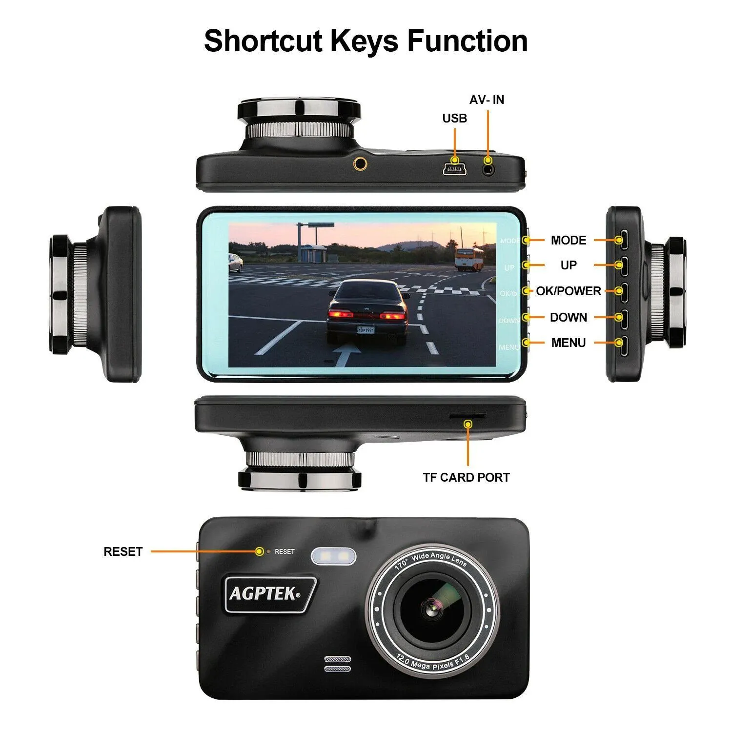 1080p Car Dashboard DVR Camera Video Recorder