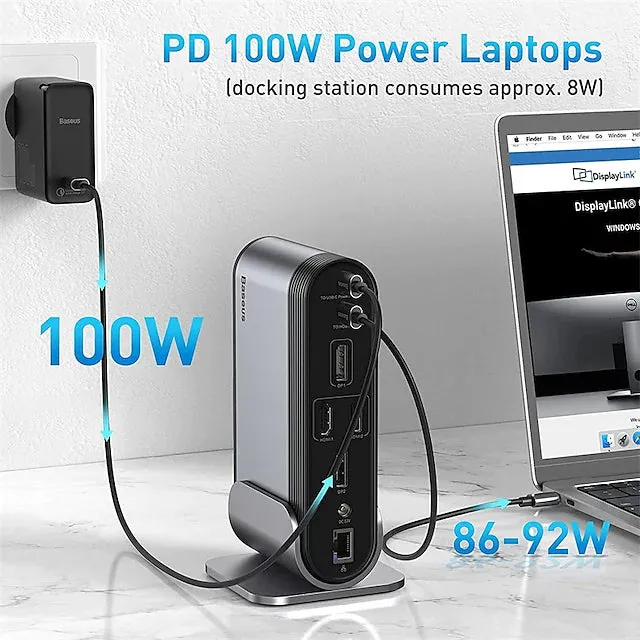 16-in-1 Multifunctional Type-C Hub Docking Station