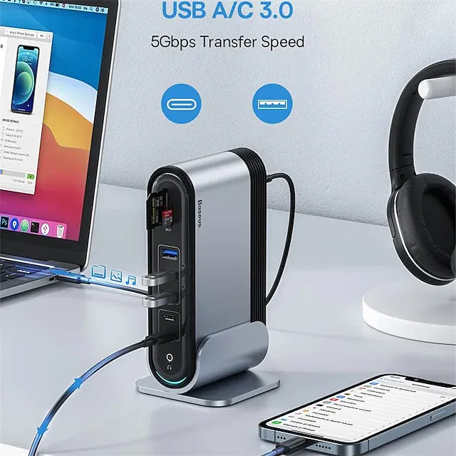 16-in-1 Multifunctional Type-C Hub Docking Station