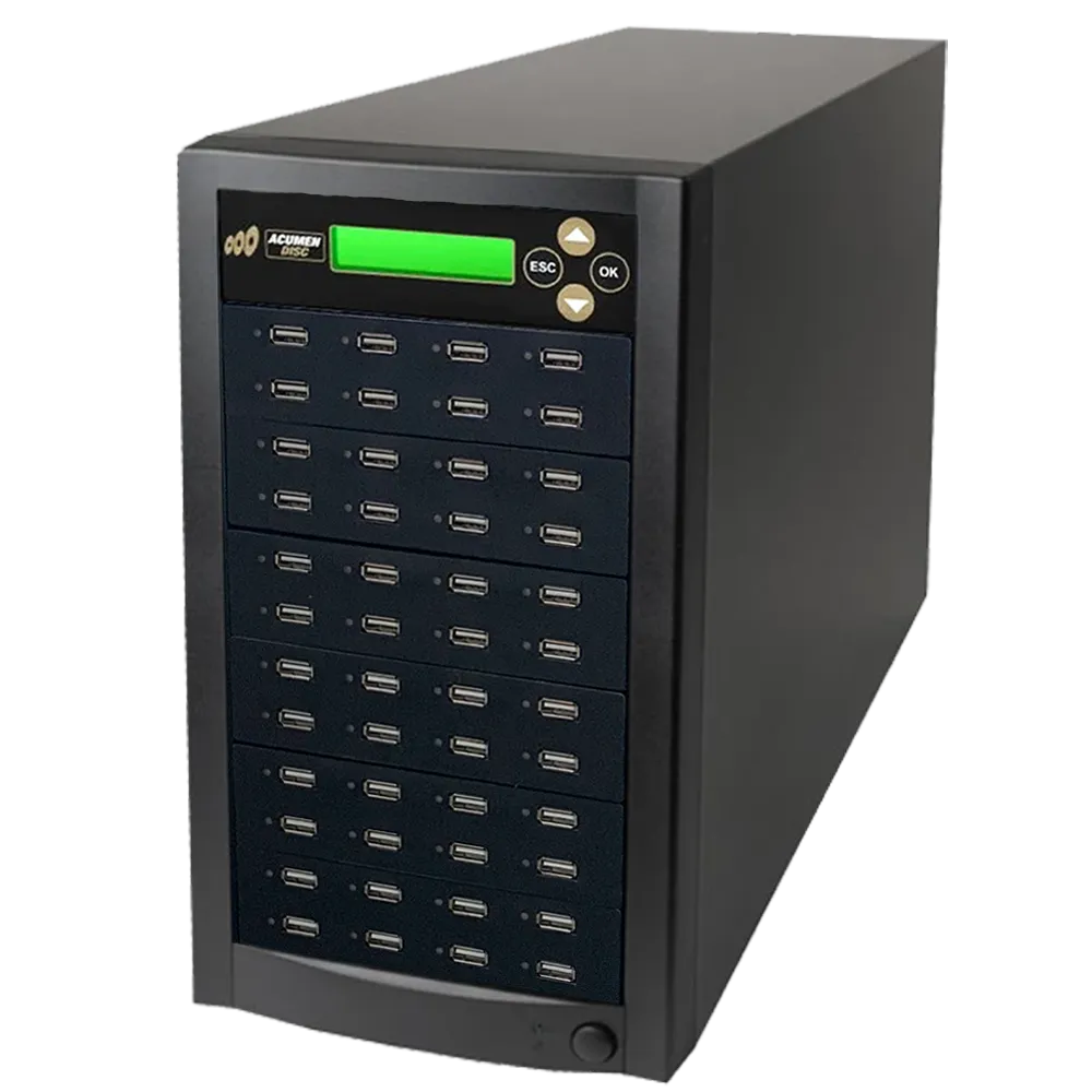 Acumen Disc 1 to 47 USB Drive Duplicator - Multiple Flash Memory Copier / SSD / External Hard Drive Clone (Up to 35mbps) & Sanitizer (DoD Compliant) - AD47-USB