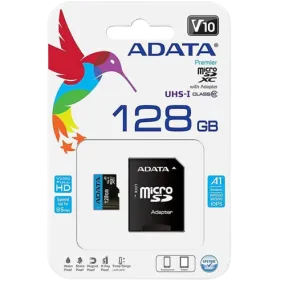 ADATA 128GB Premier Micro SDXC Card with SD Adapter