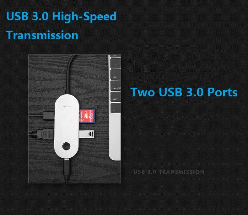 Aluminium Multi-Port Type-C Hub