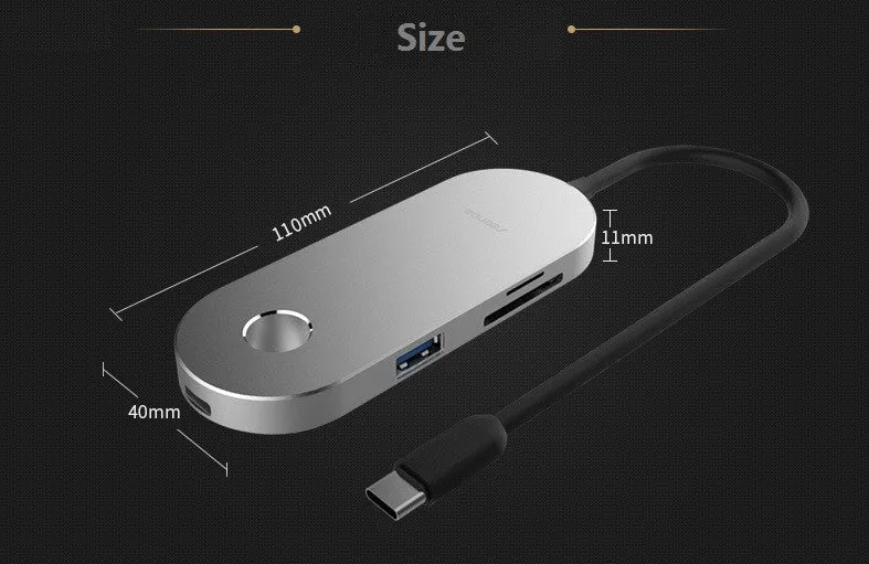 Aluminium Multi-Port Type-C Hub