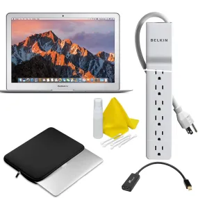 Apple MQD32LL/A 13.3&quot; MacBook Air (128GB SSD, Silver) Starter Bundle MQD32LL/A