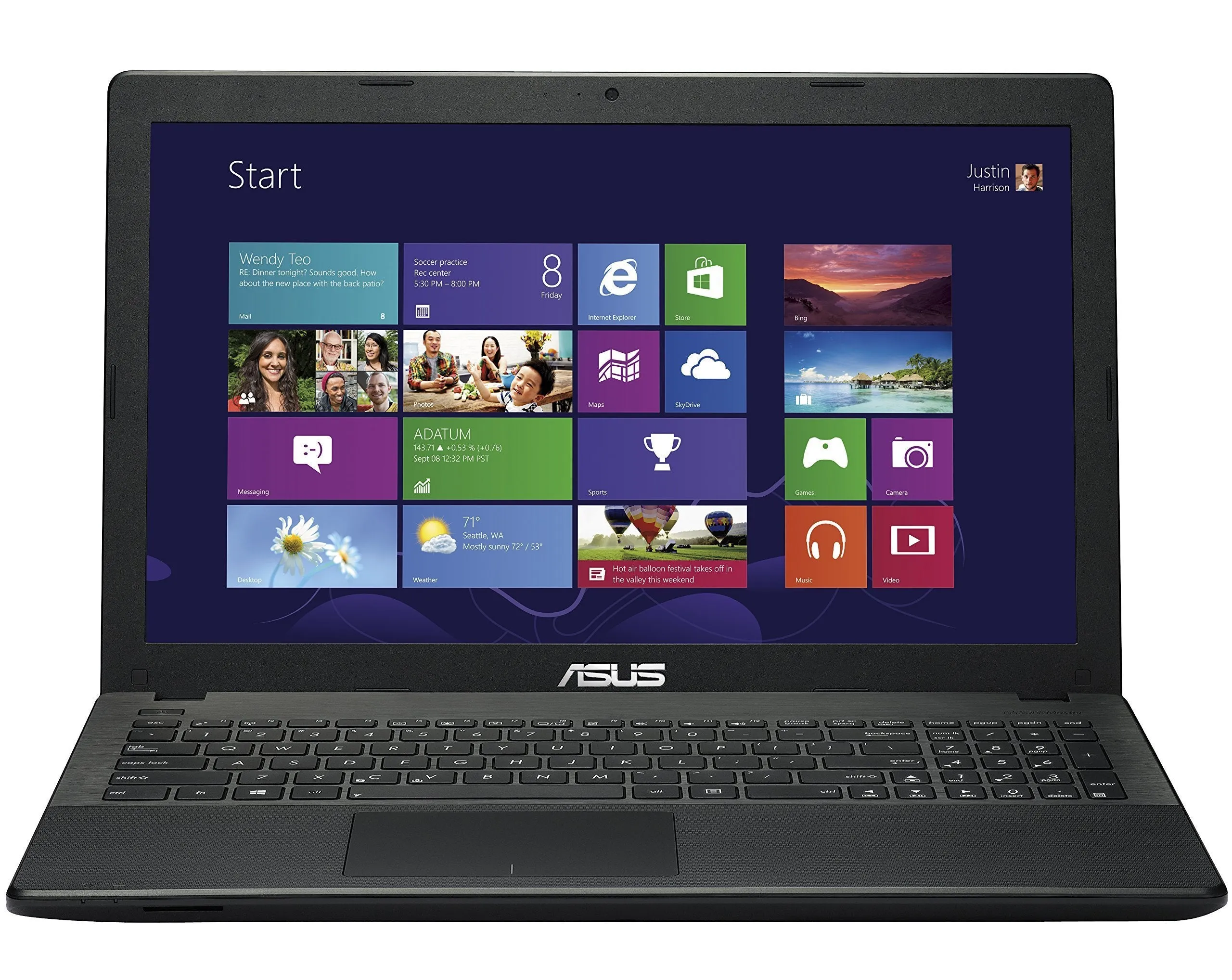 ASUS D550MAV-DB01(S) 15.6" Intel Dual-Core 2.16GHz Laptop, 500 GB & 4GB RAM (Renewed)