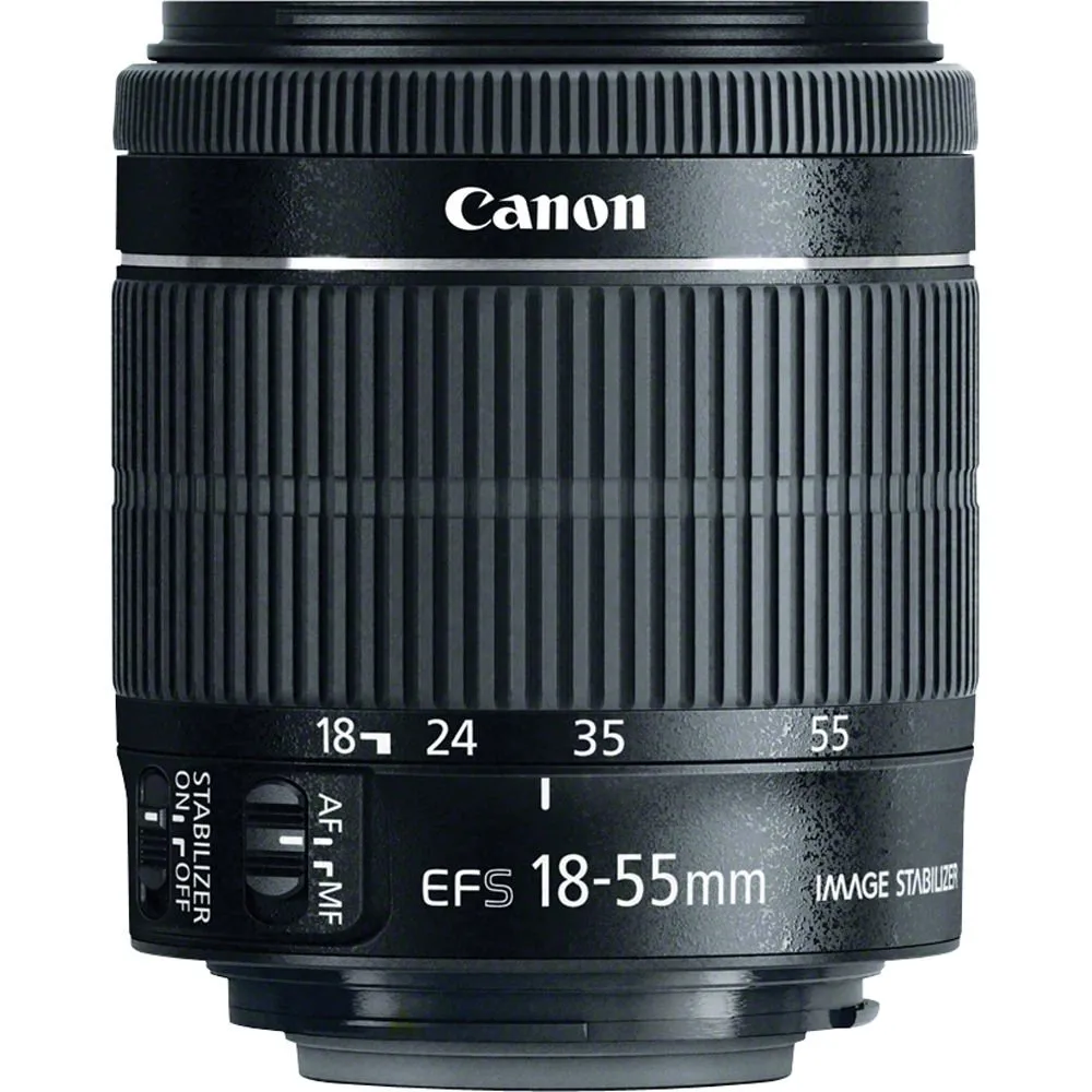 Canon EF-S 18-55mm f/3.5-5.6 IS STM Lens 8114B002   58mm 3 Piece Filter Kit   Deluxe Lens Pouch   58mm 2x Telephoto Lens Bundle