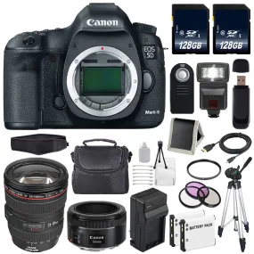 Canon EOD 5D III Digital Camera International Model   Charger   128GB SDXC Card Bundle