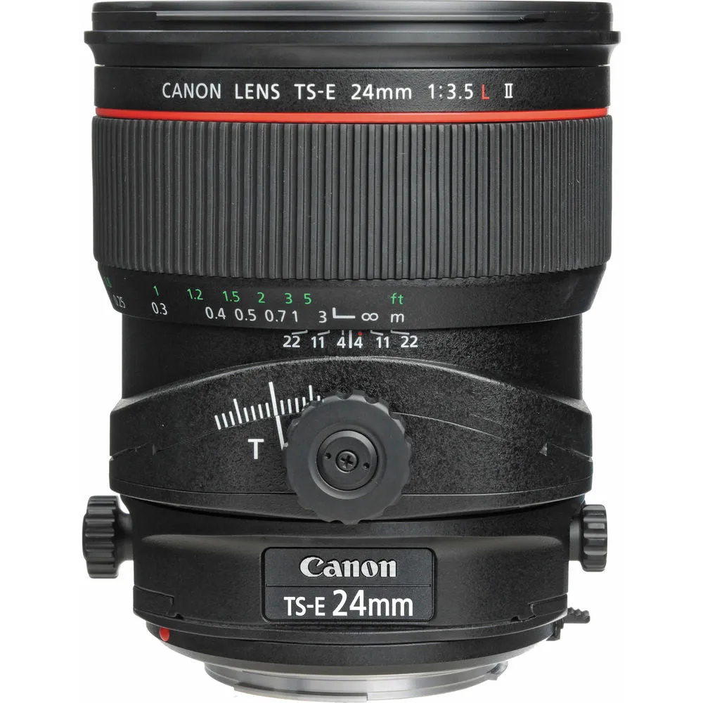 Canon TS-E 24mm f/3.5L II Tilt-Shift Lens  with BONUS Bundle | Memory | Backpack | Monopod | Cleaning Kit | Intl Model