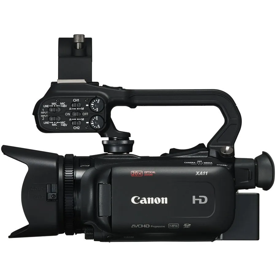 Canon XA11 Compact Full HD Camcorder with HDMI and Composite Output W/ 128GB Memory Card Supreme Bundle