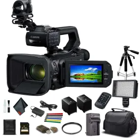 Canon XA50 Professional UHD 4K Camcorder W/ Extra Battery - Starter Bundle