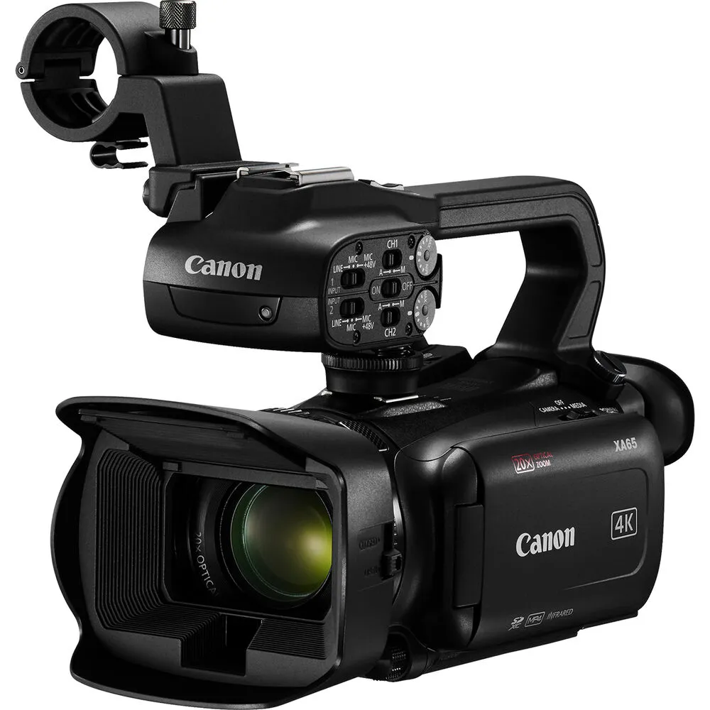 Canon XA65 Professional UHD 4K Camcorder   4K Monitor   Pro Mic   2 x 64GB   More