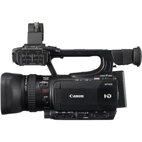 Canon XF-105 High Definition Professional Camcorder, XF Codec - Bundle with Video bag. 64GB Compact