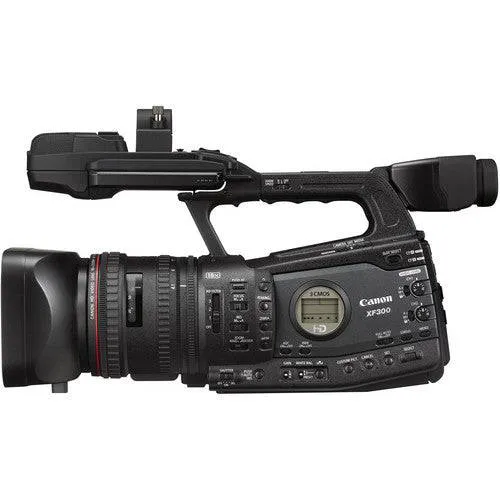 Canon XF-300 HD Professional Camcorder With Pro Accessory Bundle