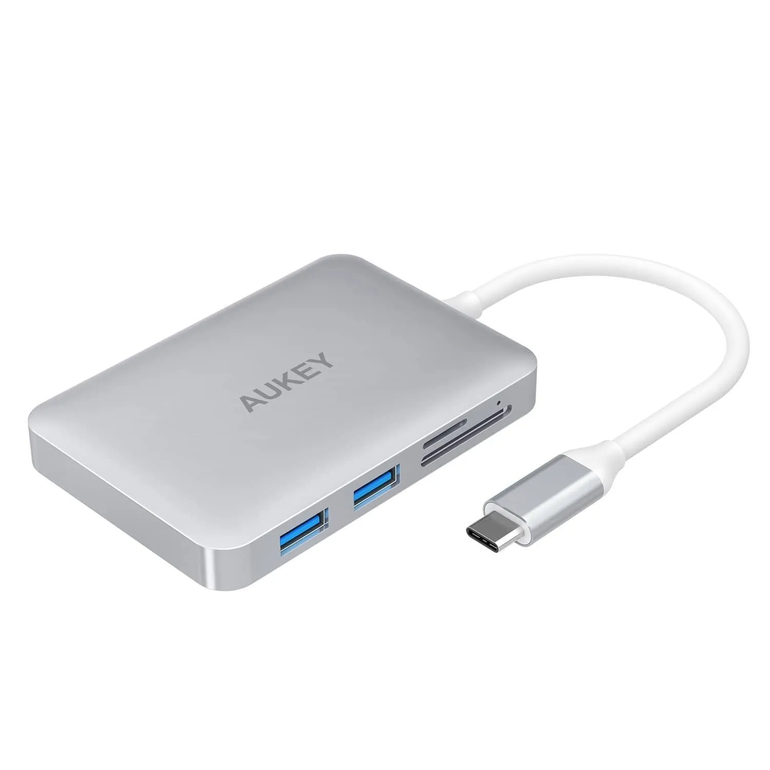 CB-C49 USB-C Hub Adapter with HDMI, SD microSD Reader Dual USB 3.0 Ports & USB-C Power Delivery