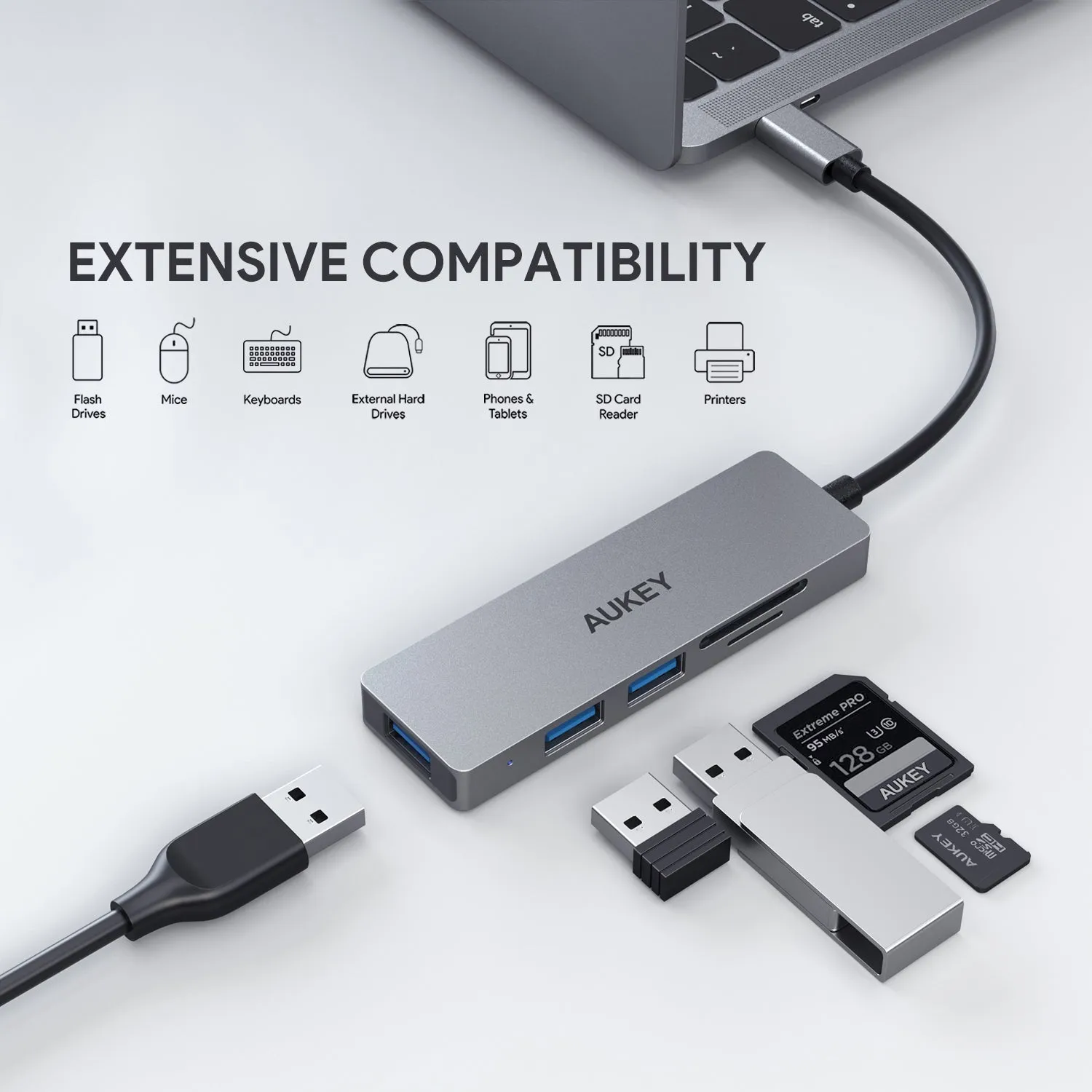 CB-C63 3 USB 3.1 Port with Card Reader Hub