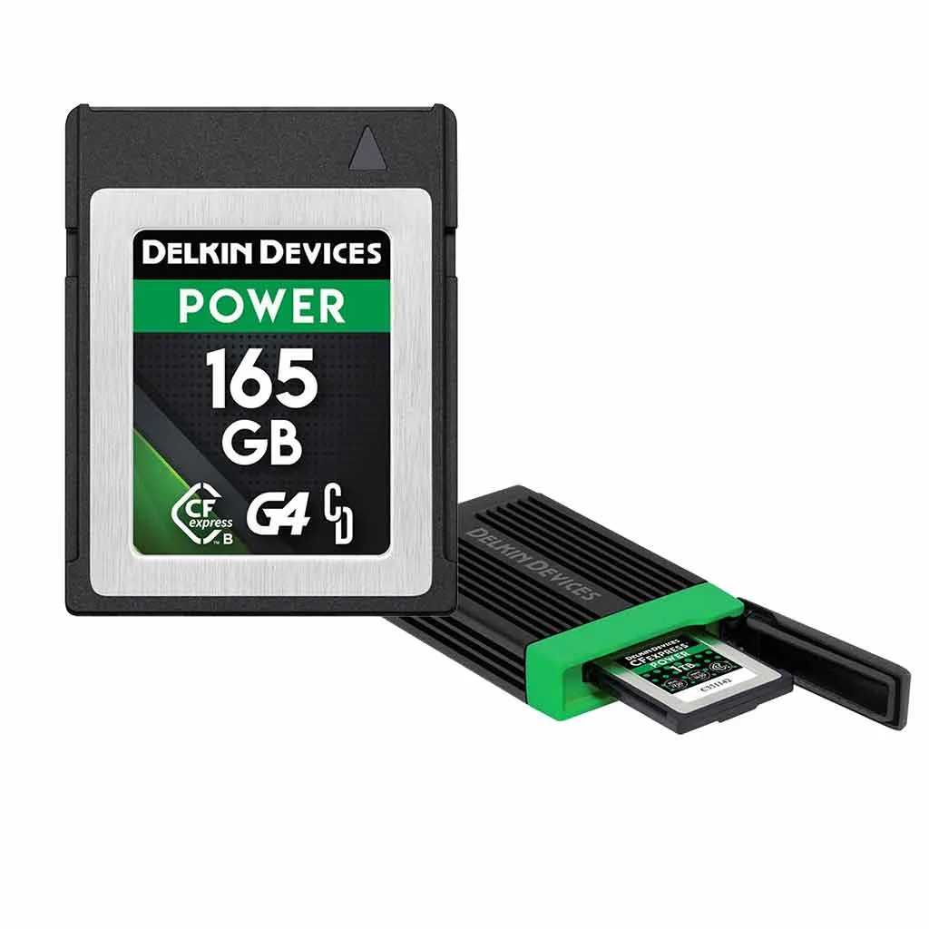 Delkin 165GB Power CFexpress Type B G4 Card   Reader