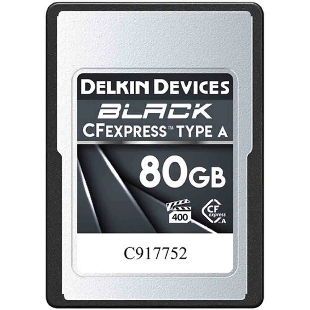 Delkin 80GB BLACK CFexpress Type A Black Card