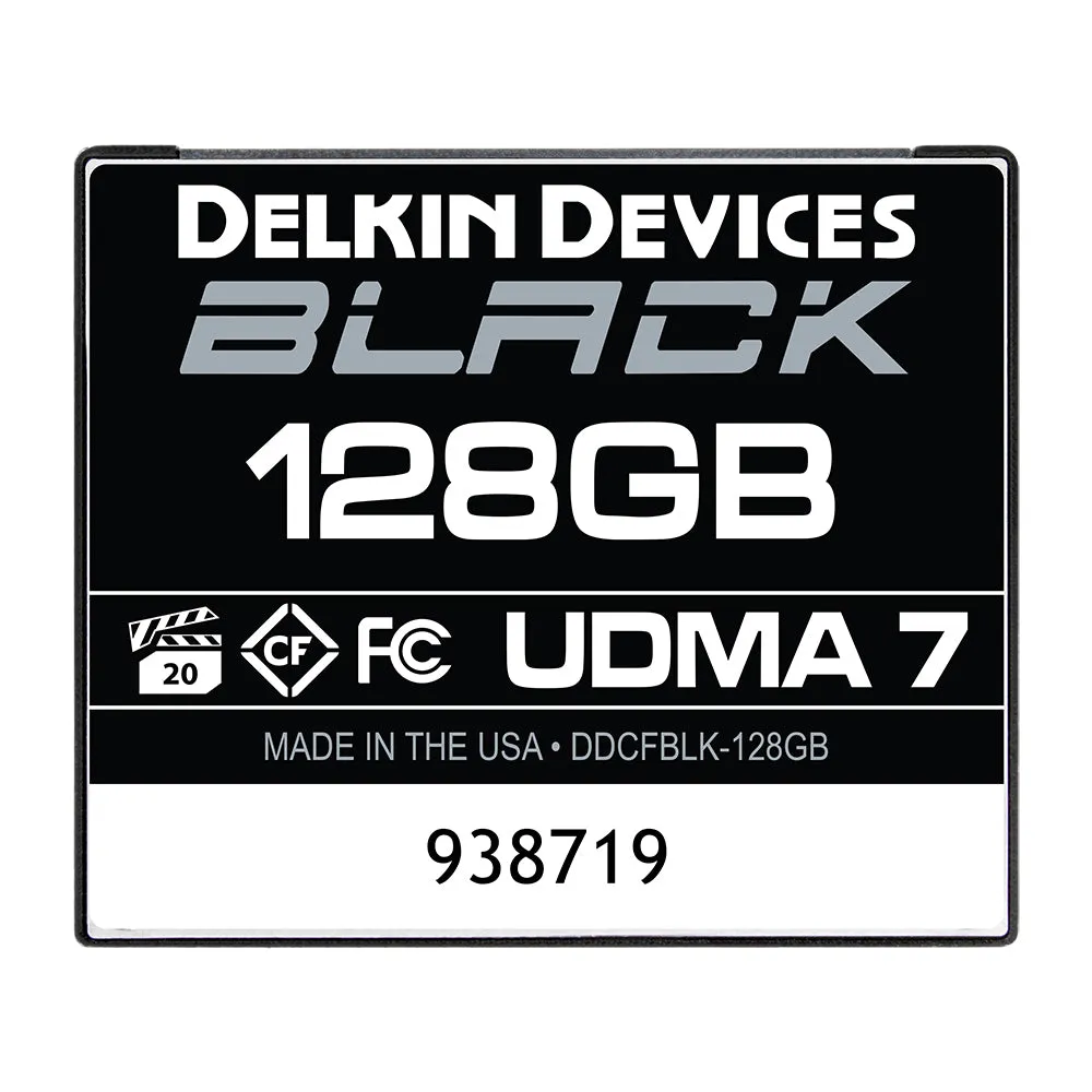 Delkin Devices BLACK UDMA 7 CompactFlash Memory Card (Choose Capacity)