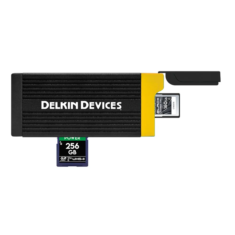 Delkin Devices CFexpress Type A & UHS-II SDXC Memory Card Reader