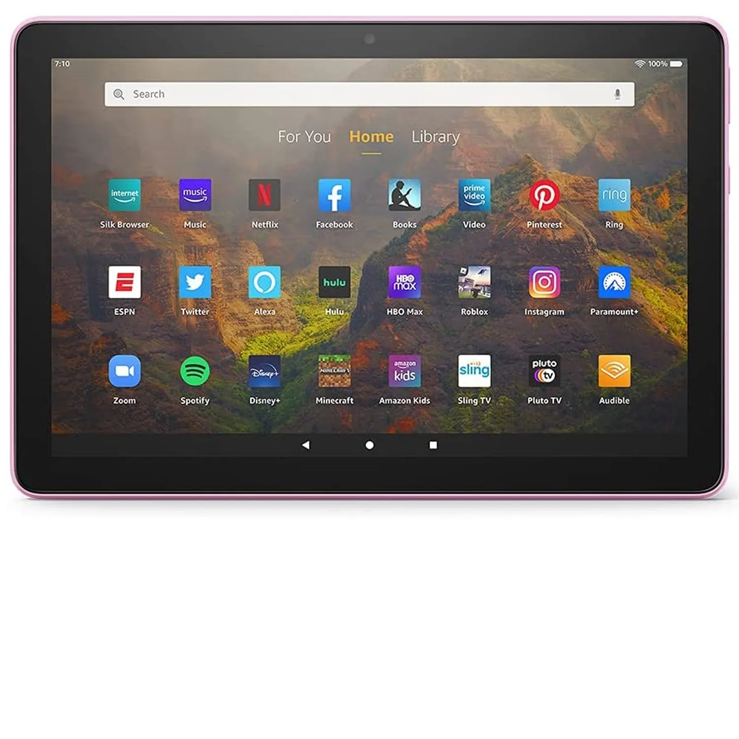 Fire HD 10 Inch Tablet Full HD, 32GB Lavender (2021) with Wireless Bluetooth Earbuds