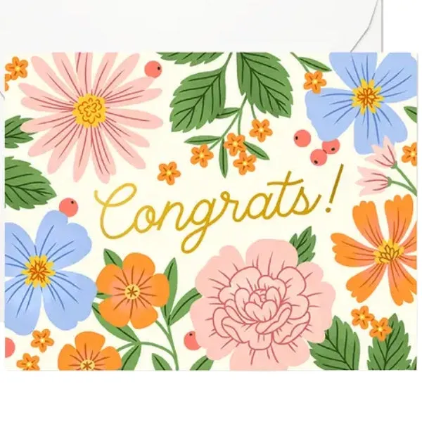 Floral Congrats! Card