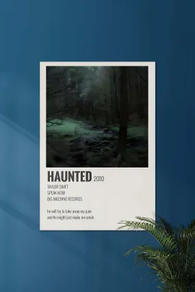 Haunted x Taylor Swift | Music Card | Music Artist Poster