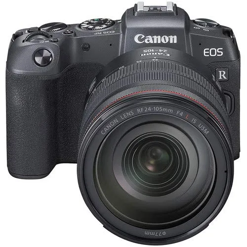 International Memory Bundle - Canon EOS RP Mirrorless Camera with with RF 24-105 F4 L is USM Lens Lens and Mount Adapter