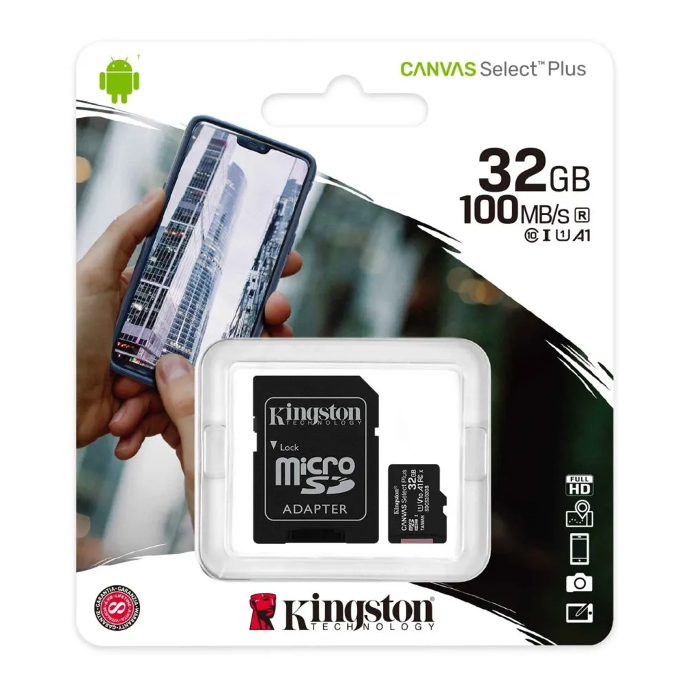 Kingston 32GB MicroSD with SD Adapter