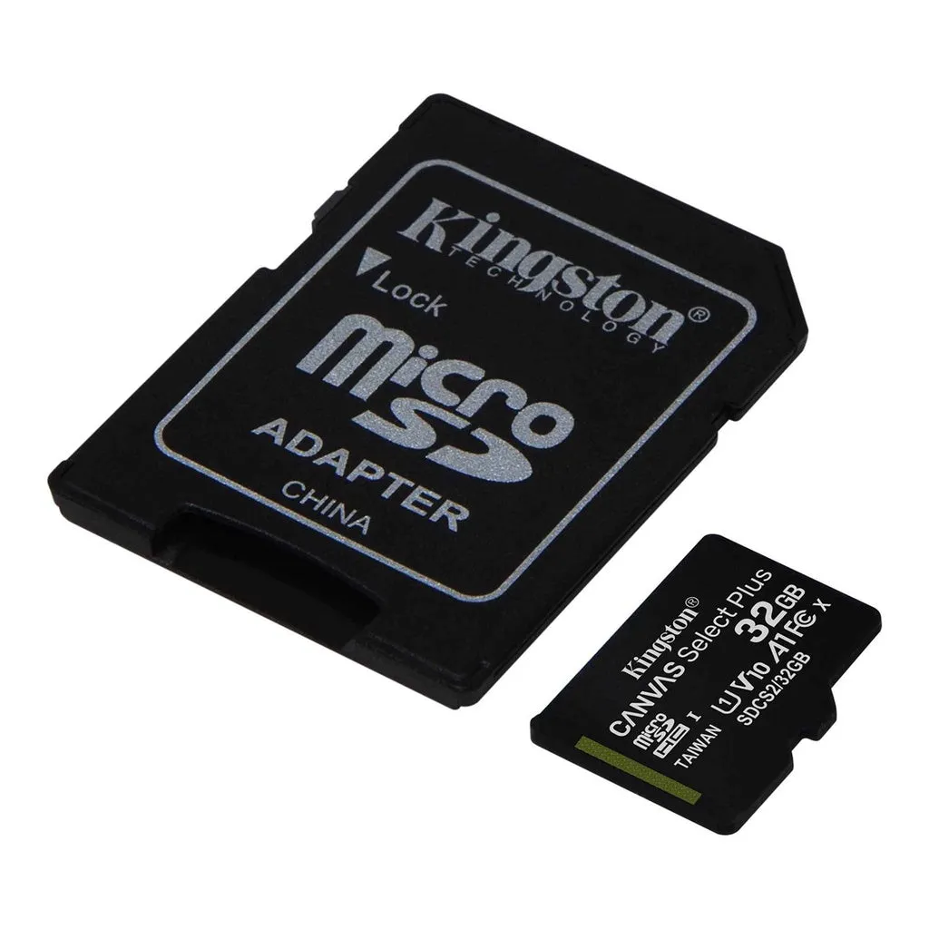 Kingston Canvas Select Plus MicroSD Card Memory Card C10 With SD Adapter (32GB / 64GB / 128GB / 256GB)