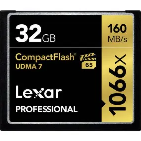 Lexar 32GB Professional 1066x CompactFlash Memory Card (UDMA 7)