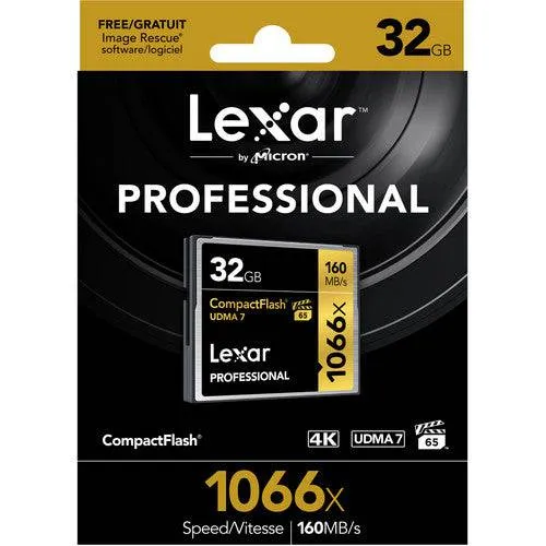 Lexar 32GB Professional 1066x CompactFlash Memory Card (UDMA 7)