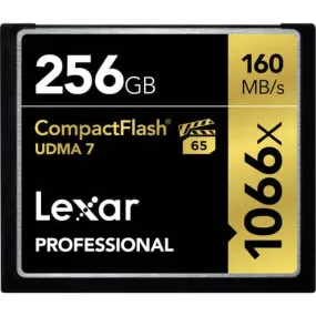 Lexar Professional Gold 256GB Compact Flash 160MB/s Memory Card