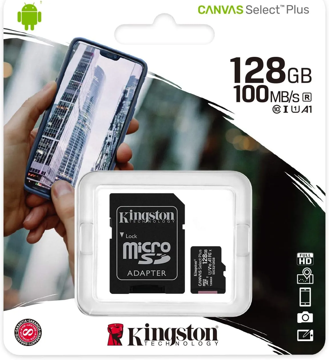 Micro SDXC Card 128GB With SD Adapter 128 GB