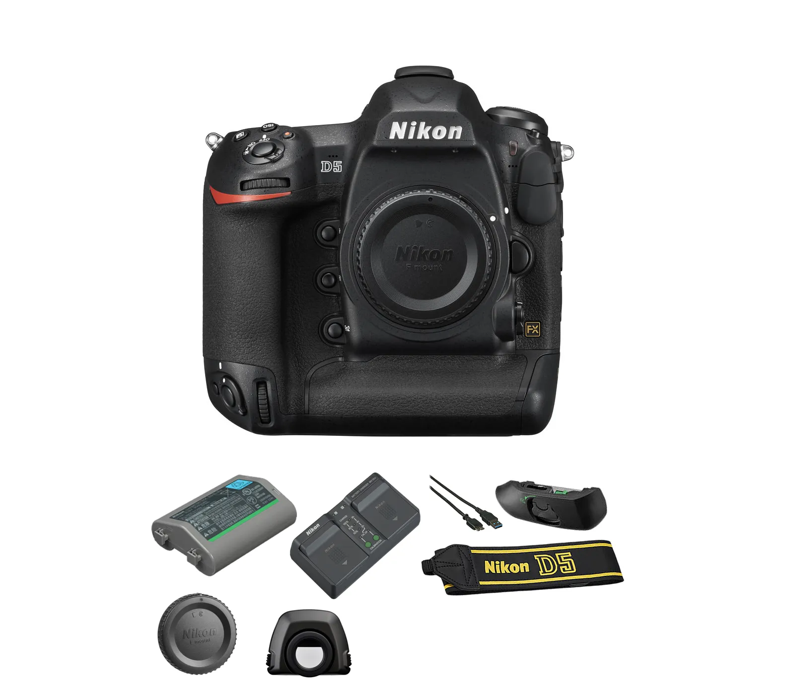 Nikon D5 FX-Format DSLR Camera (CF Version) w /DJI Ronin M 3-Axis Brushless Gimbal Stabilizer and Lexar Professional 32GB 1066X CF Memory card