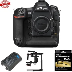 Nikon D5 FX-Format DSLR Camera (CF Version) w /DJI Ronin M 3-Axis Brushless Gimbal Stabilizer and Lexar Professional 32GB 1066X CF Memory card