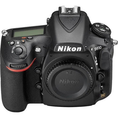 Nikon D810 DSLR Camera (Body Only) (Intl Model) with Cleaning Kit and 64GB SD