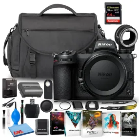 Nikon Z 7II Mirrorless Camera (Body Only) (International) 64GB SD   FTZ Bundle