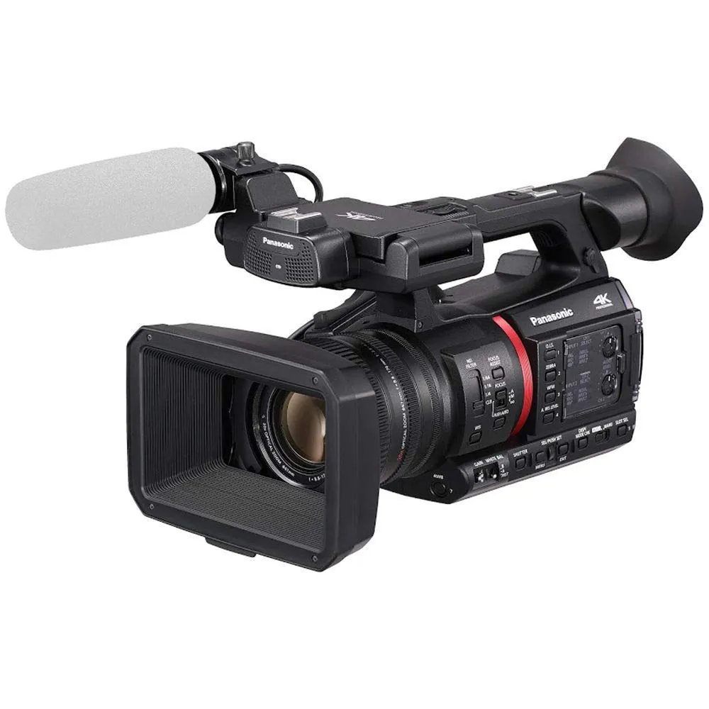 Panasonic AG-CX350 4K Camcorder Accessory Bundle with Cleaning Kit and Memory Card Kit