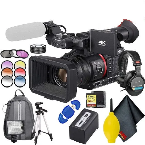 Panasonic AG-CX350 4K Camcorder Fully Loaded Accessory Bundle with Extended Warranty