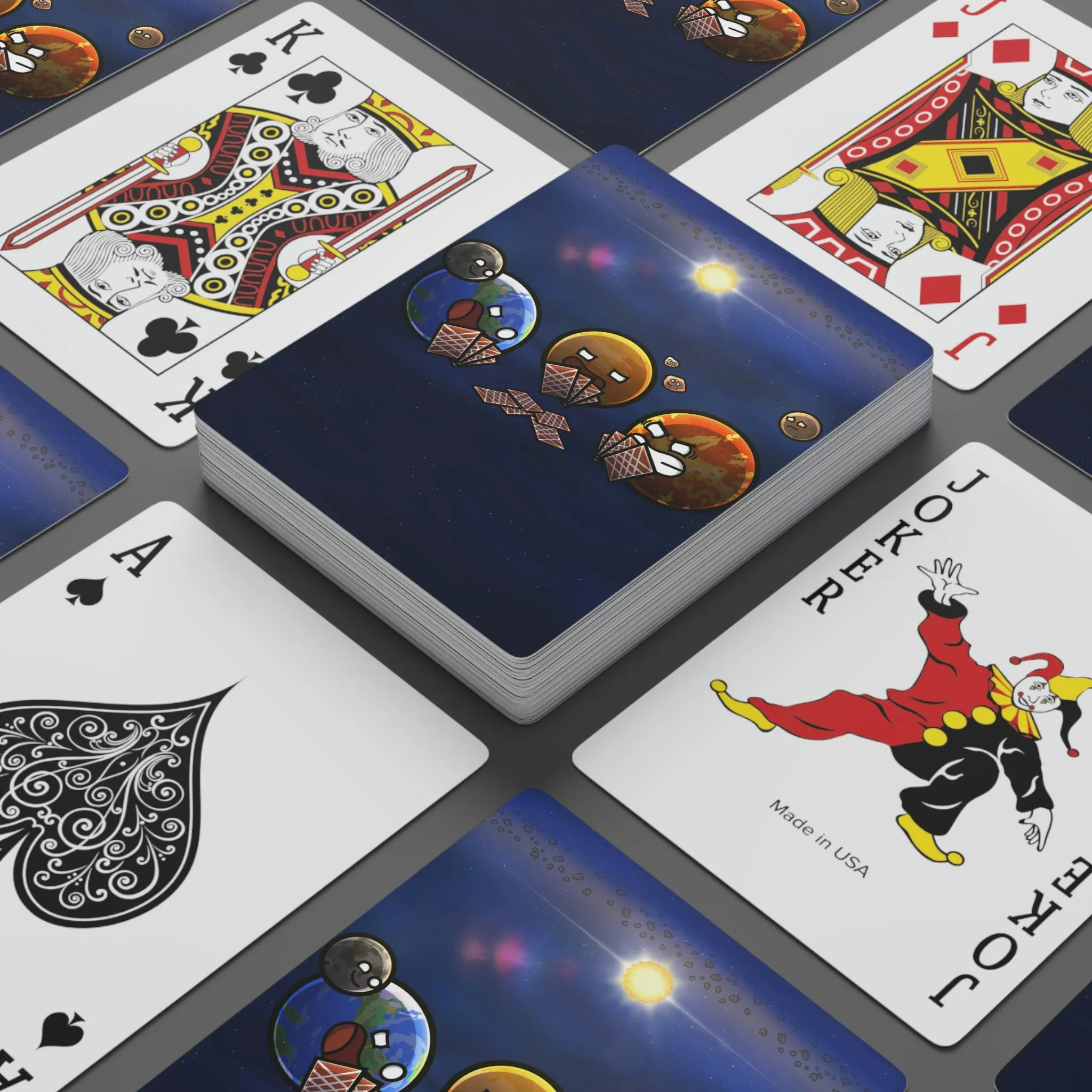 Planets Playing Cards