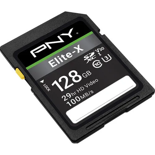 PNY 128GB Elite-X UHS-I SDXC Memory Card