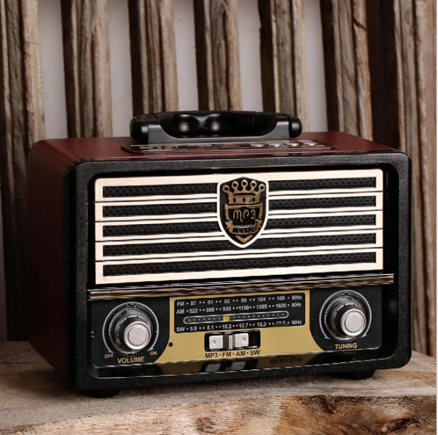 Portable Retro Bluetooth AM/FM Radio