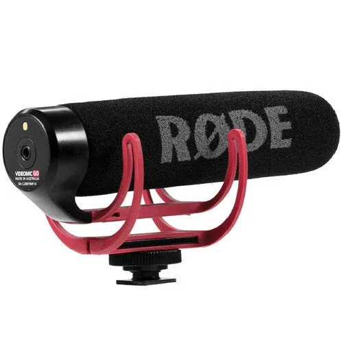 Rode VideoMic GO VIDEOMIC-GO   16GB Memory Card   Flexible Tripod with Gripping Rubber Legs   Deluxe Cleaning Kit   Microfiber Cloth- Bundle