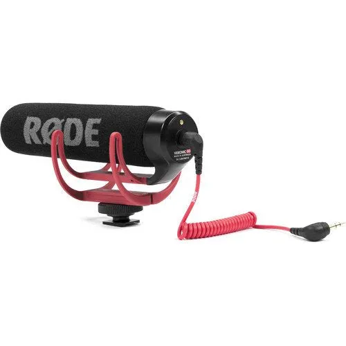 Rode VideoMic GO VIDEOMIC-GO   16GB Memory Card   Flexible Tripod with Gripping Rubber Legs   Deluxe Cleaning Kit   Microfiber Cloth- Bundle