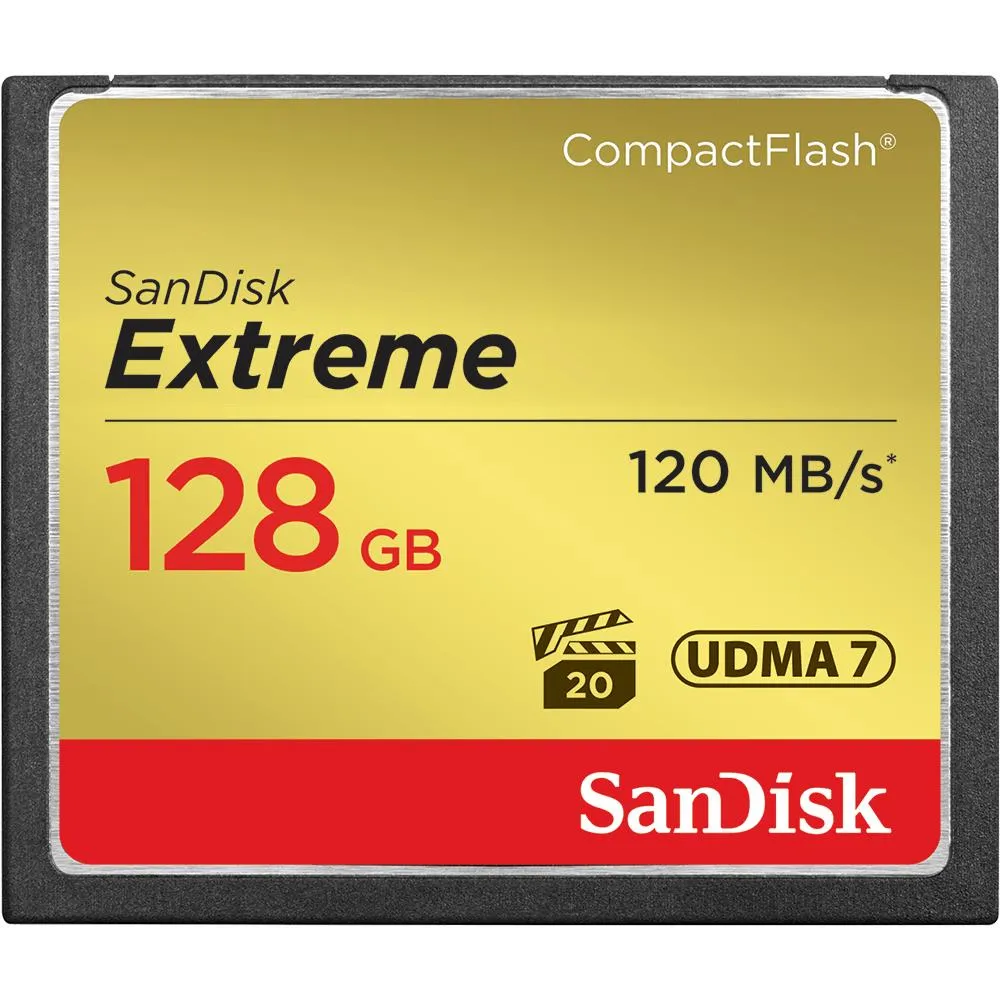 SanDisk Extreme 128GB CompactFlash Memory Card