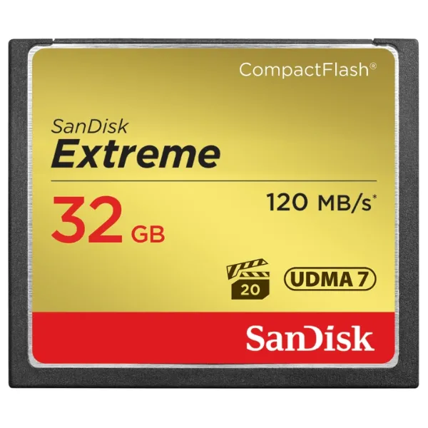 SanDisk Extreme 32GB Compact Flash 120MB/s Memory Card