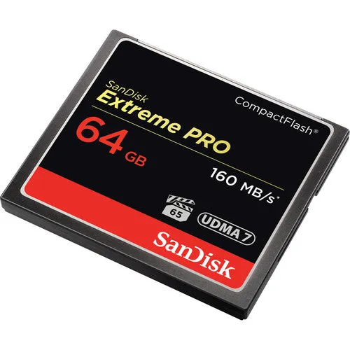 SanDisk Extreme PRO CompactFlash 64GB Card (160 MB/s)