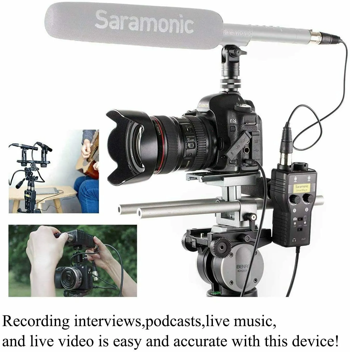 Saramonic SmartRig  2-Ch Audio Interface with XLR for iPhone and Android