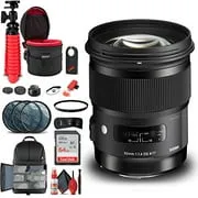 Sigma 50mm f/1.4 DG HSM Art Lens for Nikon F (311306) Bundle