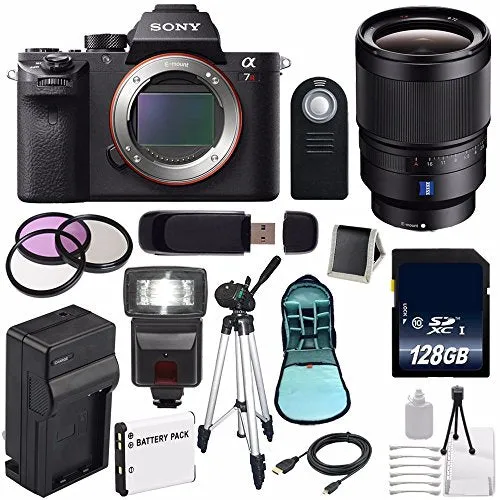 Sony Alpha a7R II Mirrorless Digital Camera (International Model)   Sony Distagon T FE 35mm f/1.4 ZA Lens   72mm 3 Piece Amazing Bundle